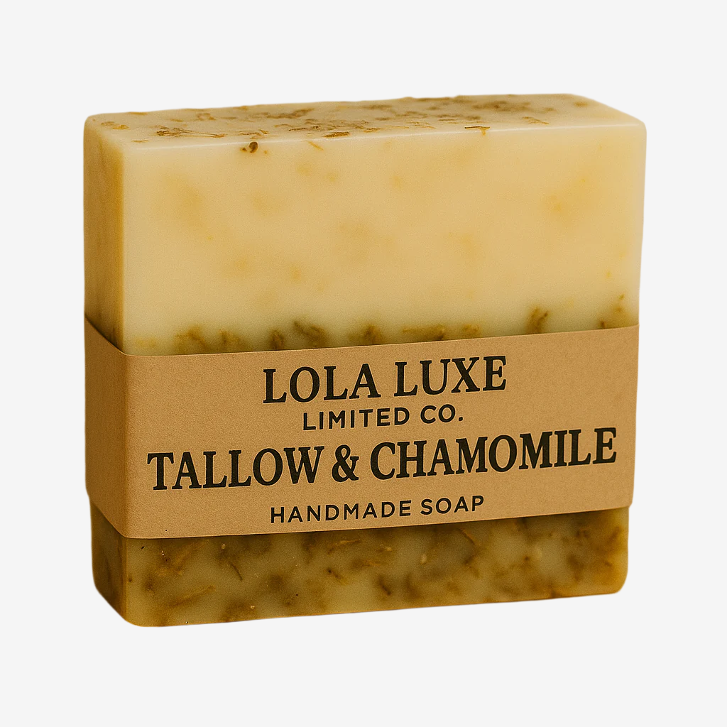 ✨ Tallow & Chamomile Bliss Handmade Soap