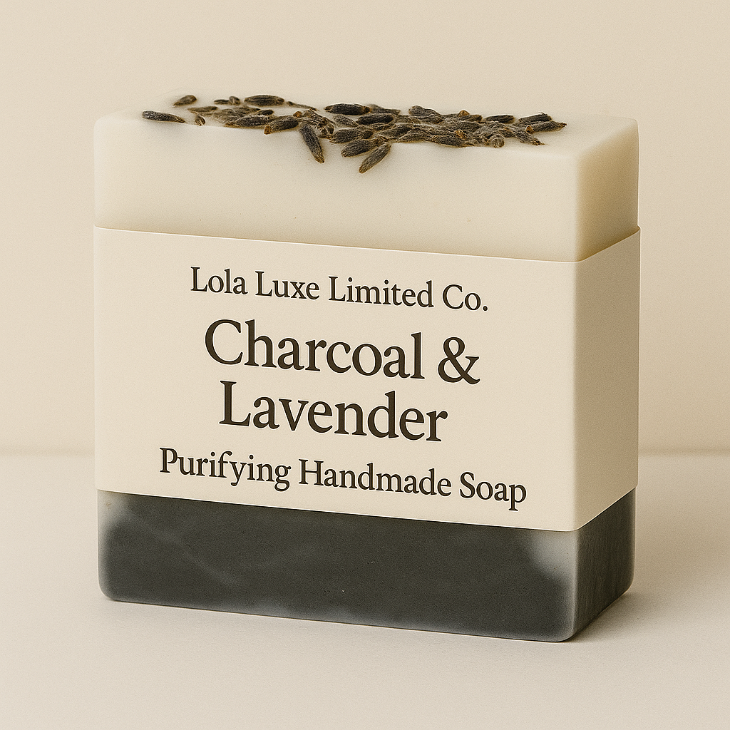 Charcoal & Lavender Purifying Handmade Soap πΏ