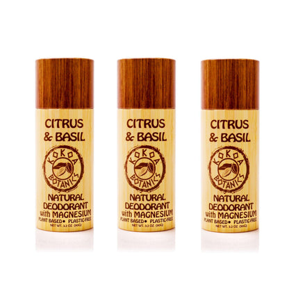 3 Pack Natural Detox Deodorant - Choose Your Variety - Aluminum-Free