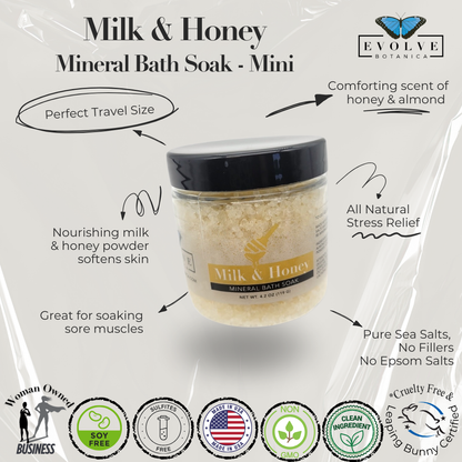Mineral Soak - Milk & Honey (Bath Salt) Mini
