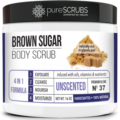 Unscented Body Scrub / Brown Sugar / Premium Blend #37