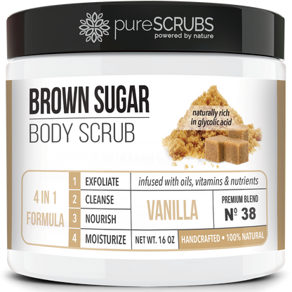 Vanilla Body Scrub / Brown Sugar / Premium Blend #38