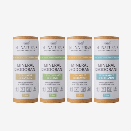 Mineral (Baking Soda-Free) Deodorant Bundle (4-Pack)