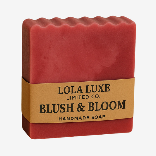 Blush & Bloom Rose Swirl Handmade Soap