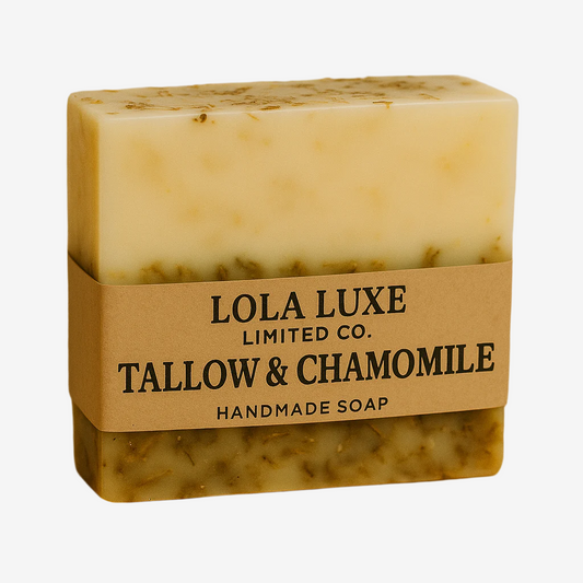 ✨ Tallow & Chamomile Bliss Handmade Soap