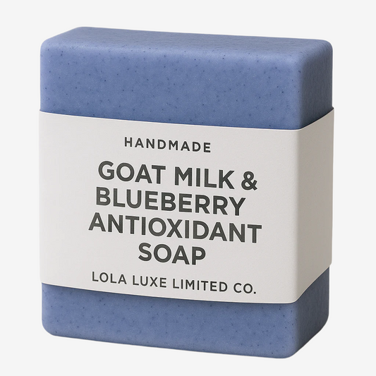 Blueberry Goat Milk Soap – Antioxidant-Rich Handmade Bar for Brightening Skin