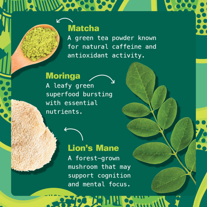 Matcha Moringa Latte for Energy & Focus